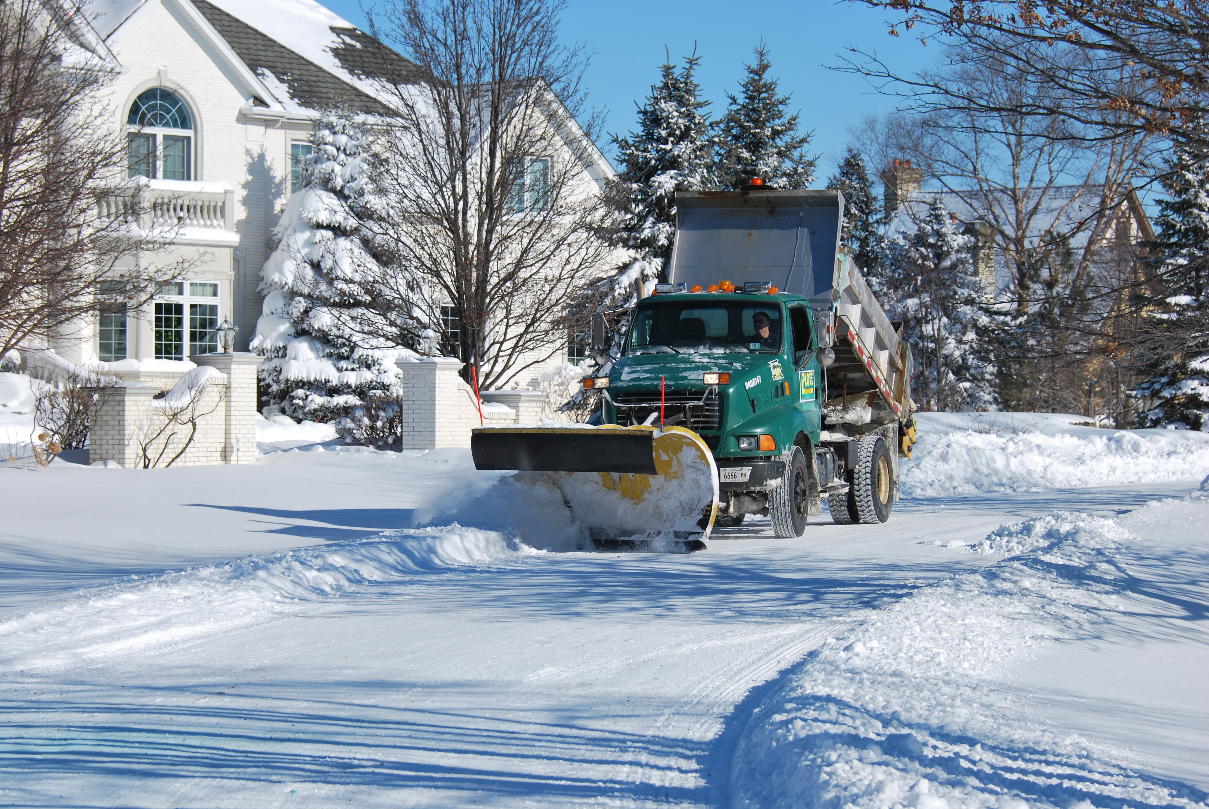 mack dump truck  snow  removal Plote Construction Inc 